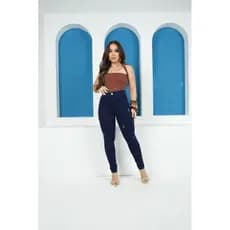 Calça Jeans Skinny Feminina Premium Cintura Alta com Elastano – Jeans Confortável Modela | Até 44
