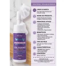 Sabonete Facial Mousse Espuma De Limpeza Lovely Vegano Original 150ml