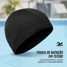Touca Para Natação Hidroginástica Unissex em Tecido