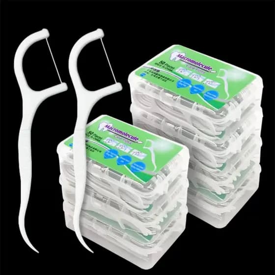 Kit Fio Dental em Arco Ultra Fino, Opções com 50/100/150/250/500 Unidades