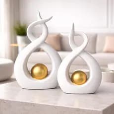 Dupla De Vasos Decorativos Em Ceramica Decoração Sala Casa