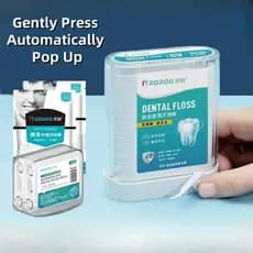 Palhetas De Fio Dental Com Linha , Ferramenta De Limpeza De Dentes , Caixa De Armazenamento 88 Peças