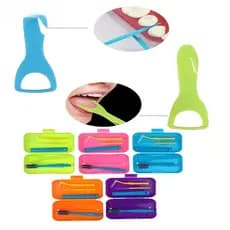 Kit De Cuidados Dentários , Escova Portátil Para Orais , Multicolorida , Cera Dentária , Ferramenta De Limpeza De Dentes