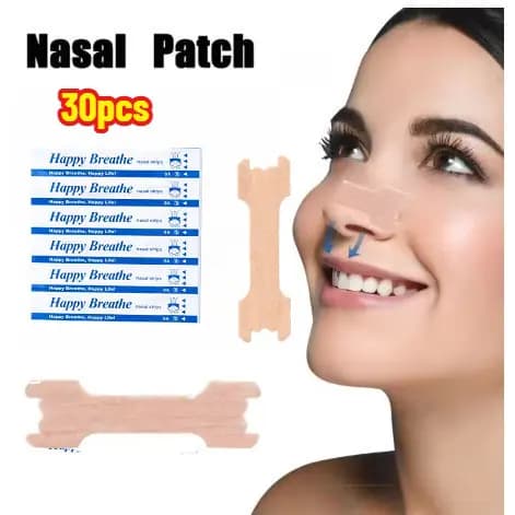 30 Tiras Nasais Anti-Ronco Dos Pces , Adesivas Do Dilatador Nasal Aliviam A Congestão Para O Sono Melhor