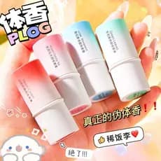 [Vem com fragrância desodorante para meninas] Creme de pêssego branco Bálsamo sólido Festa de estudante Fragrância de lo