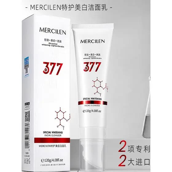 Moncylante Care 377 Limpador Clareador Ilumina o Tom da Pele Refrescante Controle de Óleo Hidratante Limpeza Profunda Su