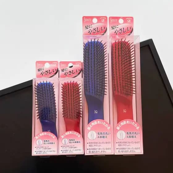 Japão japão IKEMOTO couro cabeludo massagem pente portátil senhoras dedicado cabelo longo cabelo reto pente de plástico