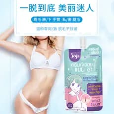 Tailândia joji creme de remoção de pelos, homens, mulheres, remoção de braços, pernas, frutas sensíveis, sem manchas pre