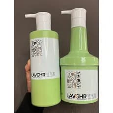 LAVGHR Ácido Hialurônico Purificante Shampoo Condicionador para Couro Cabeludo Melhora a Secura Frizz Suavizante Conjunt