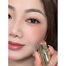 Shengxi dupla cabeça blush vara sol vermelho feminino blush creme preguiçoso sombra batom Rouge blush lama monocromático