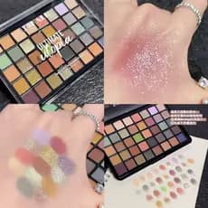 Li Jiaqi recomenda paleta de sombras de 40 cores Utopia Queen Earth Color Multicolor Palette Matte Pearlescent Little Re