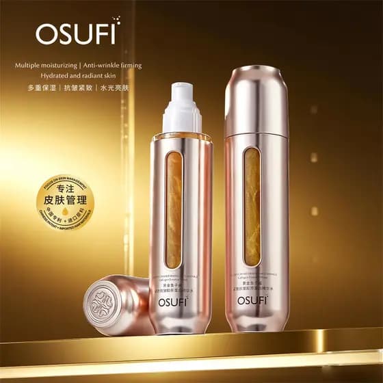 Caviar dourado essência de colágeno água endurecimento Anti-rugas calmante reparação hidratante hidratante Facial água ó