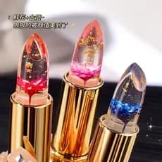 [Milhas pessoas Mil cores] Batom que muda de cor Petal Jelly Batom que muda de temperatura Batom mãe grátis Hidratante à