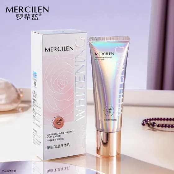 Men Mengxi azul clareamento hidratante loção corporal 100g brilho maçante hidratante Anti-seco hidratante loção corporal