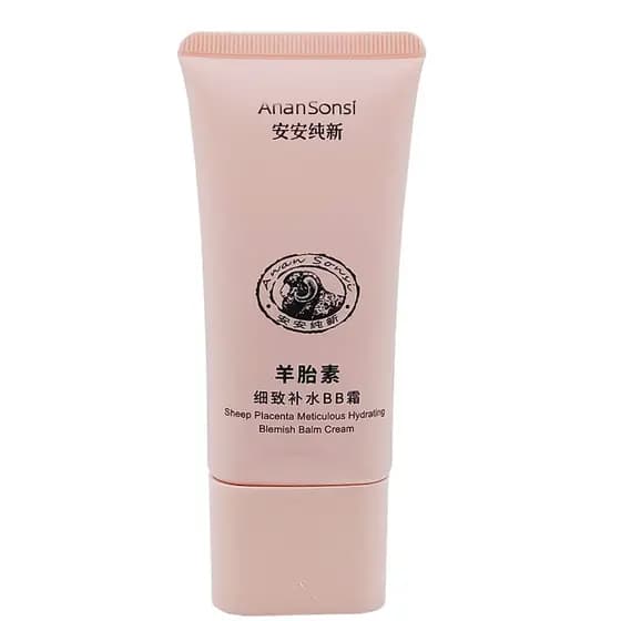 An'an ovelha Placenta delicado hidratante BB creme 60g base líquida corretivo iluminar o tom da pele melhorar a textura