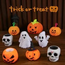 Cross-Border halloween brinquedos infantis descompressão luminosa fantasma abóbora brinquedos de halloween pitada divers
