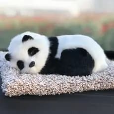 2025 novo estilo influenciador Panda mini decorações de carro simulação Animal decorações de carro carvão ativado Interi