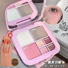 2025 novo estilo paleta de sombras cor terra luz diária maquiagem Blush alto brilho contorno fino piscando abrangente tu