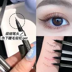 Nib 0.1mm caneta delineadora líquida ultrafina, cílios inferiores de longa duração, sem manchas, resistente ao suor, à p