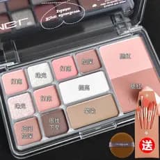2025 novo estilo paleta de sombra fosco alto brilho contorno Blush três-em-um estudante barato nariz sombra Com