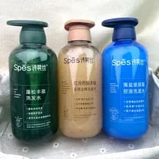Espes spes spes Controle de Óleo Fofo Anticaspa Shampoo Anticoceira Shampoo Sal Marinho Shampoo Shampoo