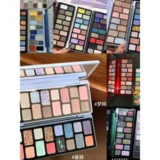 Qianyan paleta de sombras de 16 cores camaleão destaque azul verde terra cinza rosa fosco luz diária maquiagem All-Match