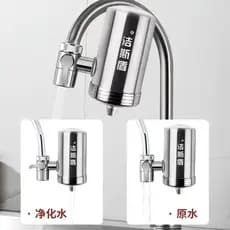Purificador de água de aço inoxidável 304, uso direto doméstico, vários elementos de filtro de purificação, saída de águ
