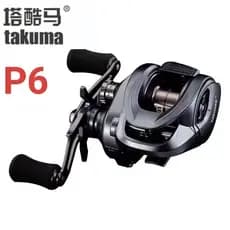 Takuma P6 micro-objeto de eixo curto isca gota de água roda 8 relação de velocidade micro-objeto longo arremesso boca-li