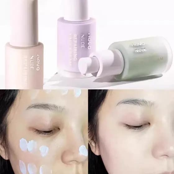 Xiaohongshu recomendado base creme maquiagem Primer base de brilho Natural não-pegajoso não-despertar maquiagem retoque