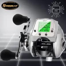 Tela grande com 4 teclas, Display Digital, gota de água, barco, pesca marítima, jangada, ponte de pesca, posicionamento