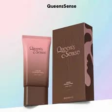 QueensSense Base Líquida Nutritiva para Pele Reparadora de Rosto Leve Segurando Maquiagem Não Tira Maquiagem Hidratante