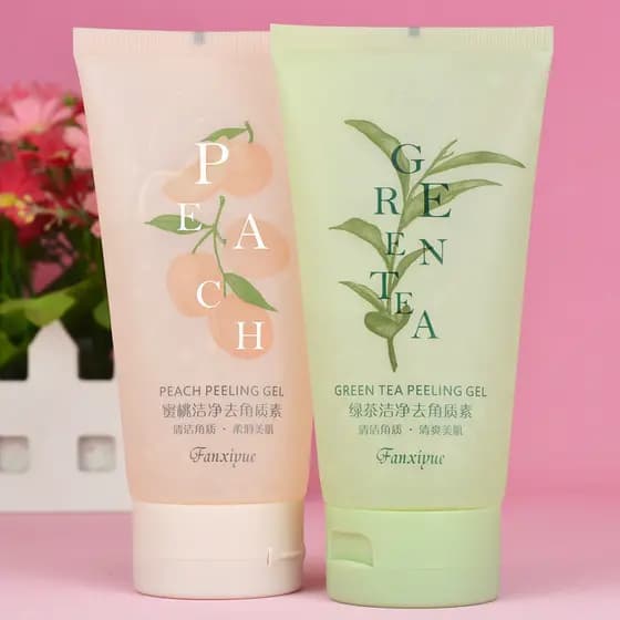 Van Xiyue Chá Verde Pêssego Limpeza Esfoliante Suavizante Refrescante Limpeza Hidratante 150g