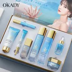 Autêntico autêntico loção de água conjunto de produtos de cuidados com a pele hidratante feminino brilho remover vitamin