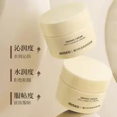 Laranja creme adesivo creme maquiagem Primer creme invisível poros base maquiagem corretivo sem pó preguiçoso creme de m