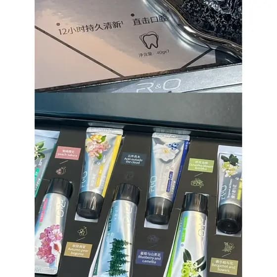 R&O · Fragrância RO Seven Days atende caixa de presente de pasta de dente!Lembranças orais frescas com hálito fresco