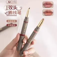 Aipeni Caneta de névoa de duas cabeças Lip Liner lp701 À prova d'água Nude OOO Mist Batom Batom Lápis labial