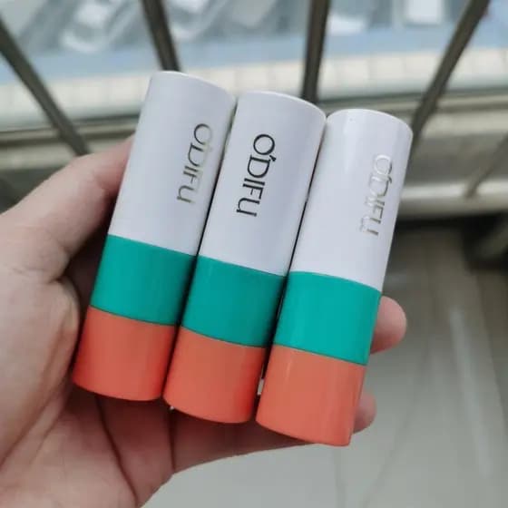 Audifu padrão de mármore luz suave batom hidratante hidratante desbotamento rugas labiais estudante senhoras morango ros