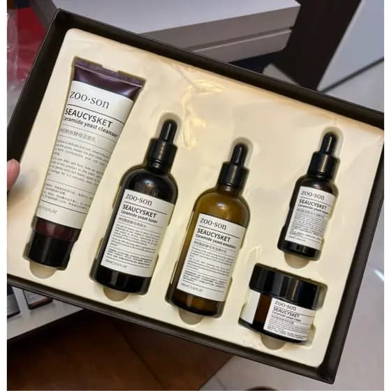 Conjunto de cinco peças de ceramida conjunto de loção de limpeza Facial marca genuína conjunto de produtos de cuidados c