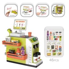 Comércio exterior jogar casa supermercado brinquedos loja de conveniência simulação caixa registradora modelo brinquedos