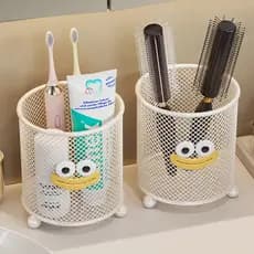 Pente Rack toalete lavatório bancada pasta de dentes navalha tubo armazenamento máscara do banheiro cesta armazenamento