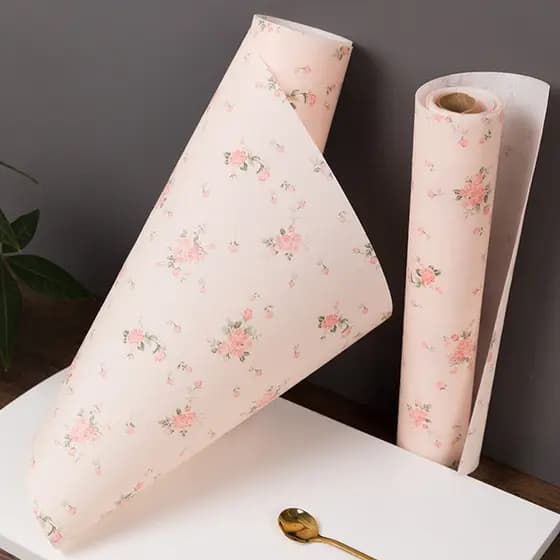 Armário rosa tapete de papel impermeável Anti-poeira adesivo cozinha guarda-roupa gaveta bancada papel armário de cozinh