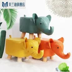 Pequeno banco pequeno doméstico criativo dos desenhos animados elefante Animal fezes sala de estar porta sapato mudando