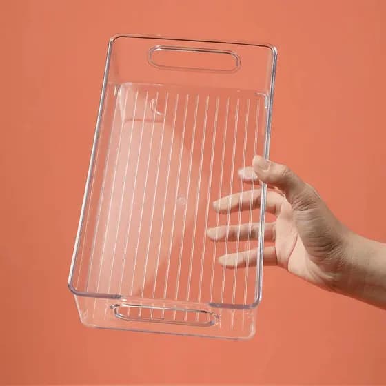 Desktop transparente acrílico escudo diversos pequenos objetos espelho gabinete caixa de armazenamento de cosméticos cai