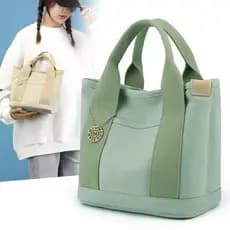 Sacola de lona Multi-compartimento saco de mamãe passeio com bebê trabalho mão-transporte portátil pequeno saco feminino