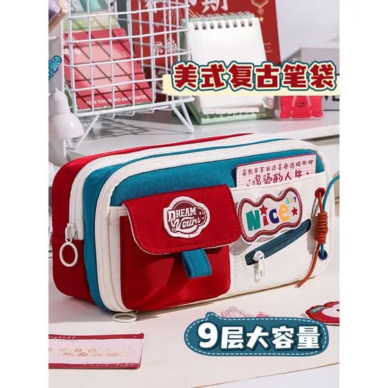Estojo de lápis para meninas 2025 Novo estilo Influenciador Estojo Super quente de venda quente Meninas Nicho Estilo não