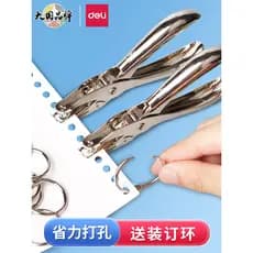 Deli Furador Único Mini Manual Furo Redondo Pequeno Furador Papelaria Encadernação Arquivo de Papel A4 Feito à Mão diy M