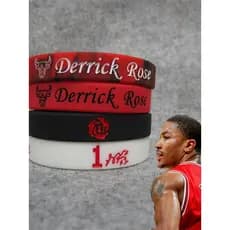 Estrela de basquete No 1 Derik.Rose Signature Pulseira Esportiva Luminosa Silicone Lava Pulseira de Cor Misturada