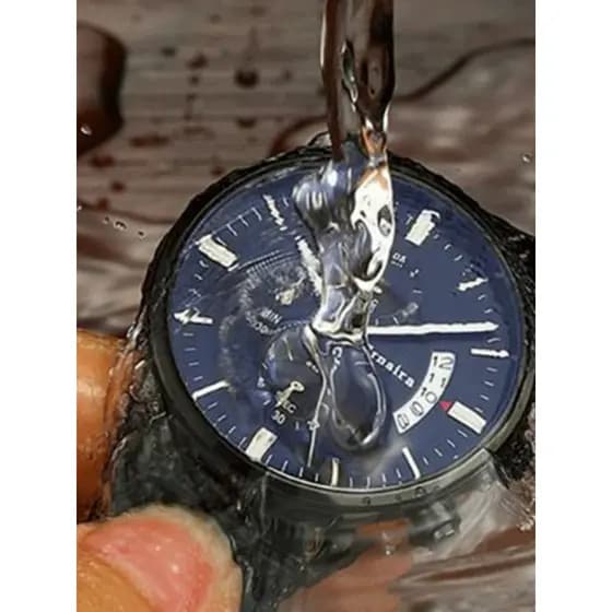 Top dez marca relógio masculino moda na moda Real três olhos seis mãos à prova dwaterproof água luminosa data legal estu