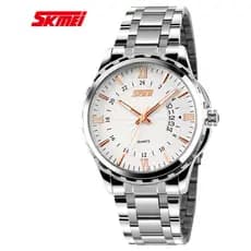 Momento beleza masculino calendário luminoso relógio banda de aço personalidade do negócio à prova dwaterproof água reló
