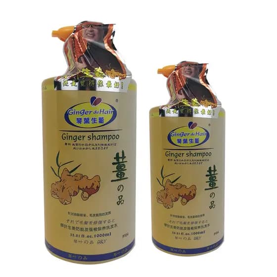 Gengibre shampoo gengibre shampoo de cabelo gengibre hidratante anti-caspa anti-queda shampoo de controle de óleo